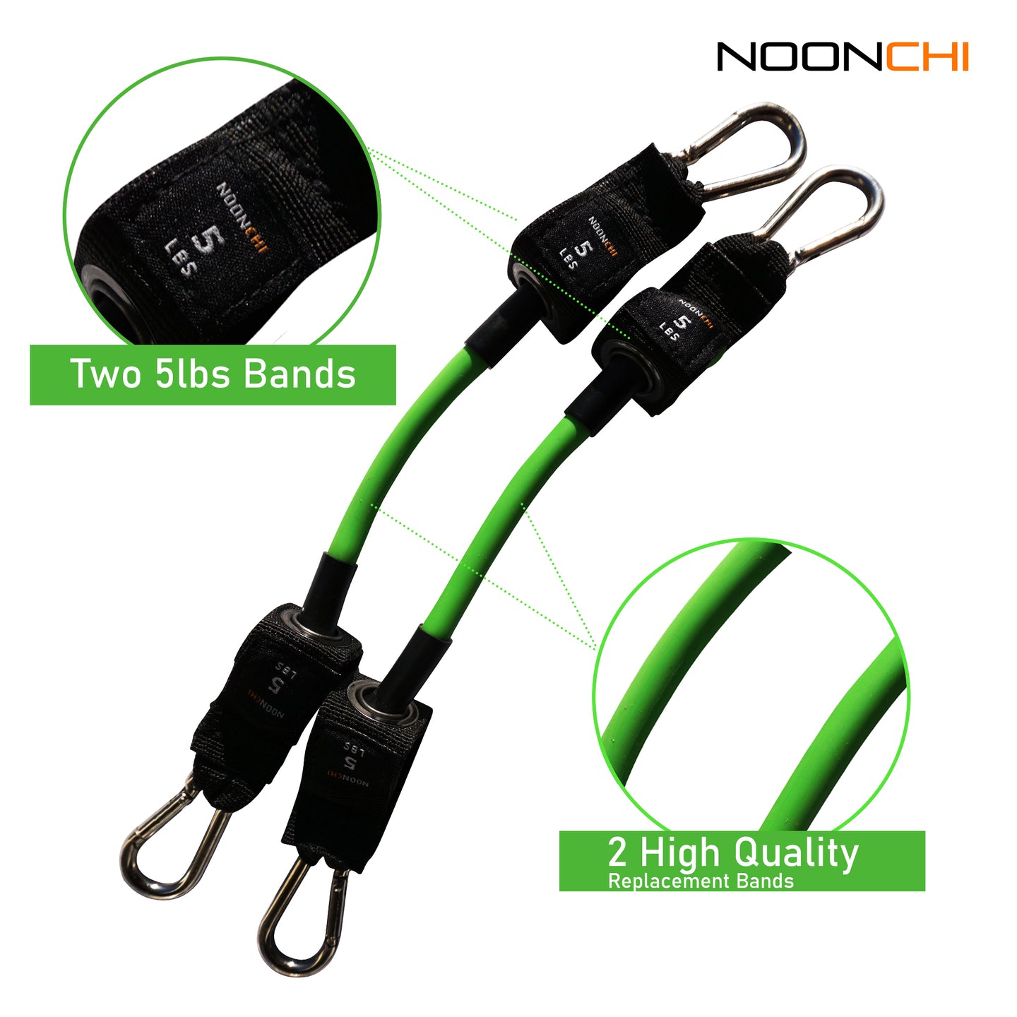Noonchi replacement 5 lb band set