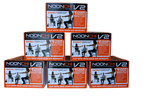 Noonchi V2 Chair Workout home gym!  Easily attaches to ANY chair. -Free Shipping!